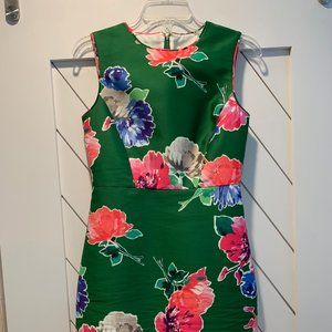 Kate Spade Green Della In Full Bloom sheath dress